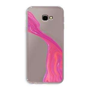 CaseCompany Paarse stroom: Samsung Galaxy J4 Plus Transparant Hoesje