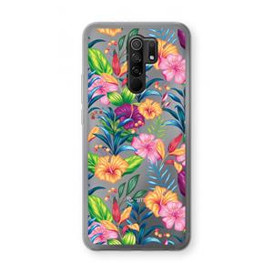 CaseCompany Tropisch 2: Xiaomi Redmi 9 Transparant Hoesje
