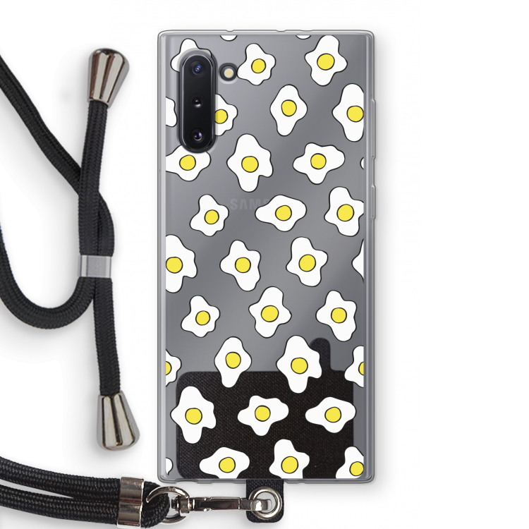 CaseCompany Spiegeleitjes: Samsung Galaxy Note 10 Transparant Hoesje met koord