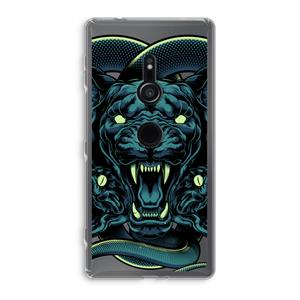 CaseCompany Cougar and Vipers: Sony Xperia XZ2 Transparant Hoesje