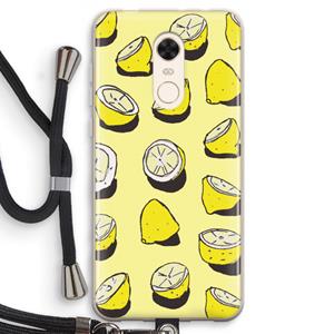 CaseCompany When Life Gives You Lemons...: Xiaomi Redmi 5 Transparant Hoesje met koord