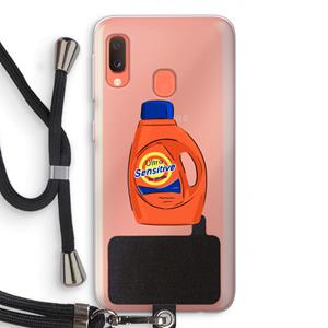 CaseCompany Ultra Sensitive: Samsung Galaxy A20e Transparant Hoesje met koord