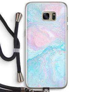 CaseCompany Fantasie pastel: Samsung Galaxy S7 Edge Transparant Hoesje met koord