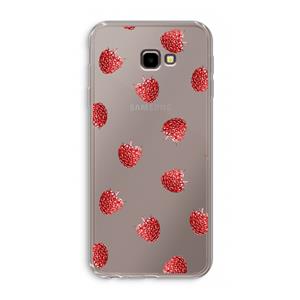 CaseCompany Framboosjes: Samsung Galaxy J4 Plus Transparant Hoesje