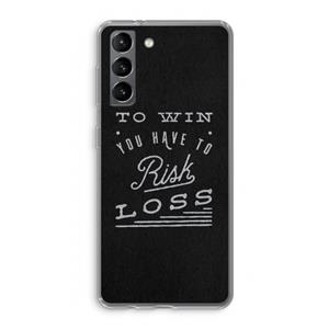 CaseCompany Risk loss: Samsung Galaxy S21 Transparant Hoesje