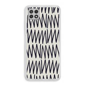 CaseCompany Marrakech Zigzag: Samsung Galaxy A22 4G Transparant Hoesje