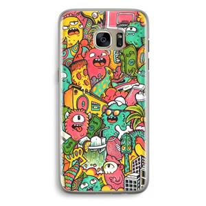 CaseCompany Vexx City: Samsung Galaxy S7 Edge Transparant Hoesje