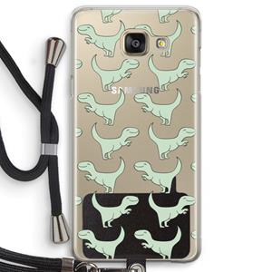 CaseCompany Dinos: Samsung Galaxy A5 (2016) Transparant Hoesje met koord