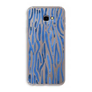 CaseCompany Blauwe nerven: Samsung Galaxy J4 Plus Transparant Hoesje