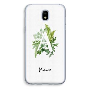 CaseCompany Green Brush: Samsung Galaxy J5 (2017) Transparant Hoesje