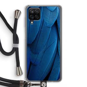 CaseCompany Pauw: Samsung Galaxy A12 Transparant Hoesje met koord