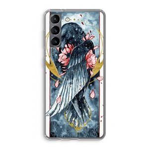 CaseCompany Golden Raven: Samsung Galaxy S21 Transparant Hoesje