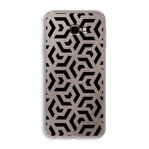 CaseCompany Crazy pattern: Samsung Galaxy J4 Plus Transparant Hoesje