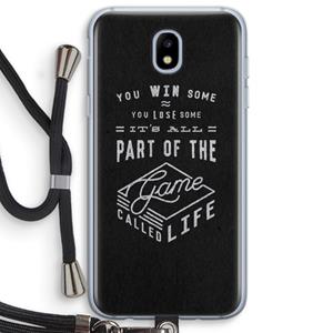 CaseCompany Life: Samsung Galaxy J5 (2017) Transparant Hoesje met koord