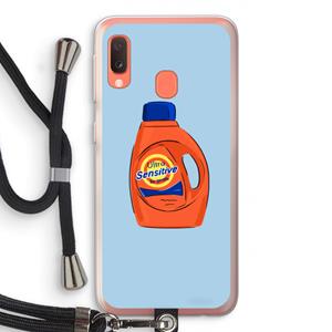 CaseCompany Ultra Sensitive: Samsung Galaxy A20e Transparant Hoesje met koord