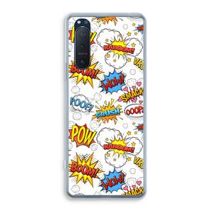 CaseCompany Pow Smack: Sony Xperia 5 II Transparant Hoesje