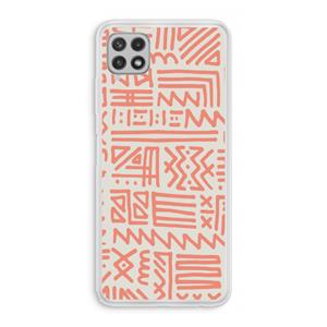CaseCompany Marrakech Pink: Samsung Galaxy A22 4G Transparant Hoesje