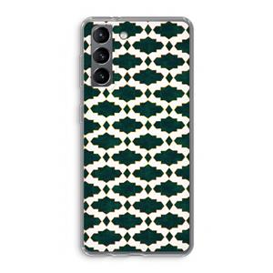 CaseCompany Moroccan tiles: Samsung Galaxy S21 Transparant Hoesje