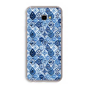 CaseCompany Blauw motief: Samsung Galaxy J4 Plus Transparant Hoesje