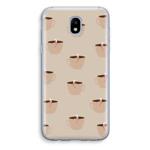 CaseCompany Morning coffee: Samsung Galaxy J5 (2017) Transparant Hoesje