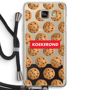 CaseCompany Koekerond: Samsung Galaxy A5 (2016) Transparant Hoesje met koord