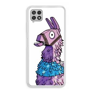 CaseCompany Lama: Samsung Galaxy A22 4G Transparant Hoesje