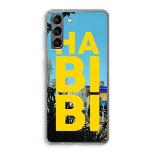 CaseCompany Habibi Majorelle : Samsung Galaxy S21 Transparant Hoesje