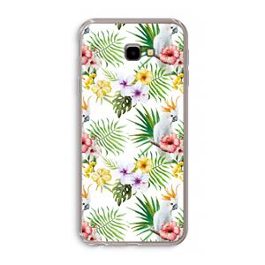 CaseCompany Gele kuif: Samsung Galaxy J4 Plus Transparant Hoesje