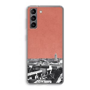 CaseCompany Marrakech Skyline : Samsung Galaxy S21 Transparant Hoesje