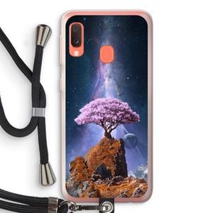 CaseCompany Ambition: Samsung Galaxy A20e Transparant Hoesje met koord