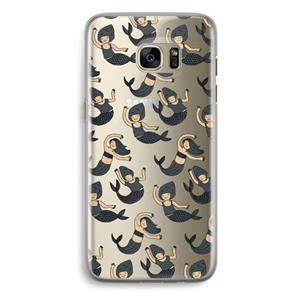 CaseCompany Zeemeermin: Samsung Galaxy S7 Edge Transparant Hoesje