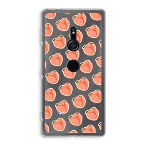 CaseCompany Just peachy: Sony Xperia XZ2 Transparant Hoesje