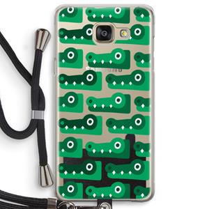 CaseCompany Crocs: Samsung Galaxy A5 (2016) Transparant Hoesje met koord