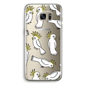 CaseCompany Papegaai: Samsung Galaxy S7 Edge Transparant Hoesje