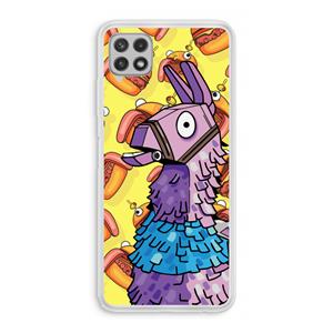 CaseCompany Loot Burger: Samsung Galaxy A22 4G Transparant Hoesje