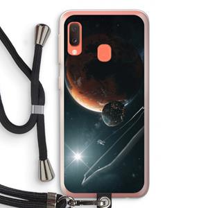 CaseCompany Mars Renaissance: Samsung Galaxy A20e Transparant Hoesje met koord