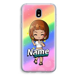 CaseCompany Chibi Maker vrouw: Samsung Galaxy J5 (2017) Transparant Hoesje