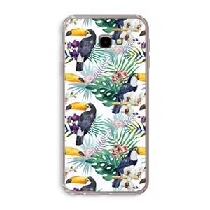 CaseCompany Tukans: Samsung Galaxy J4 Plus Transparant Hoesje