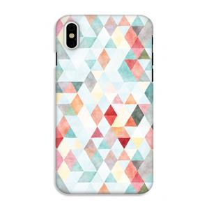 CaseCompany Gekleurde driehoekjes pastel: iPhone X Tough Case
