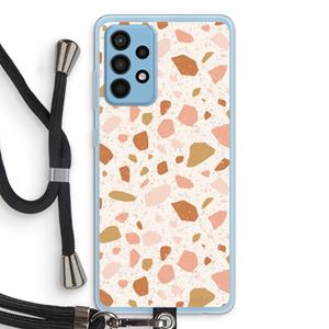 CaseCompany Terrazzo N°18: Samsung Galaxy A52 Transparant Hoesje met koord