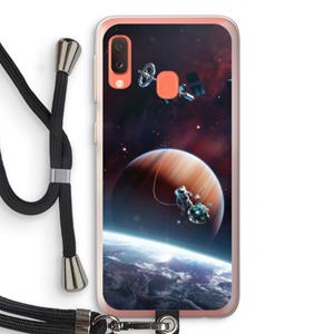 CaseCompany Examiner: Samsung Galaxy A20e Transparant Hoesje met koord