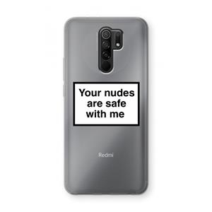 CaseCompany Safe with me: Xiaomi Redmi 9 Transparant Hoesje