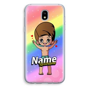 CaseCompany Chibi Maker man: Samsung Galaxy J5 (2017) Transparant Hoesje