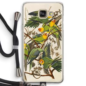 CaseCompany Carolinaparkiet: Samsung Galaxy A5 (2016) Transparant Hoesje met koord