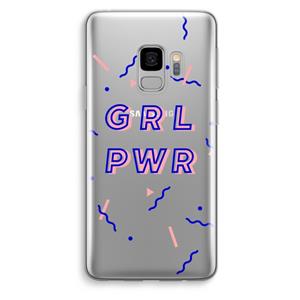 CaseCompany GRL PWR: Samsung Galaxy S9 Transparant Hoesje