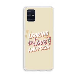 CaseCompany Pizza is the answer: Galaxy A51 4G Transparant Hoesje