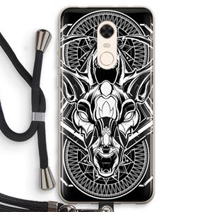 CaseCompany Oh Deer: Xiaomi Redmi 5 Transparant Hoesje met koord