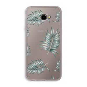 CaseCompany Simple leaves: Samsung Galaxy J4 Plus Transparant Hoesje