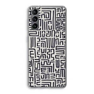 CaseCompany Moroccan Print: Samsung Galaxy S21 Transparant Hoesje