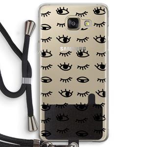 CaseCompany Eye pattern #2: Samsung Galaxy A5 (2016) Transparant Hoesje met koord